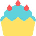 sweet, Dessert, Bakery, Food And Restaurant, cupcake, baked, muffin, food Khaki icon