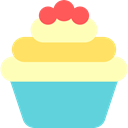 sweet, Dessert, muffin, Bakery, food, Food And Restaurant, baked, cupcake MediumTurquoise icon