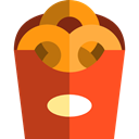 Onion Rings, Food And Restaurant, Fast food, Unhealthy, food, snack Firebrick icon