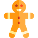cookie, Bakery, gingerbread man, Dessert, Food And Restaurant, food, sweet, gingerbread Black icon