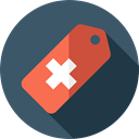Price, hospital, tag, Healthcare And Medical, Label DarkSlateGray icon