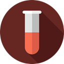 Test Tube, Chemistry, education, science, chemical SaddleBrown icon