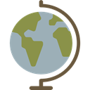 Maps And Location, Maps And Flags, planet, Geography, Earth Globe, Planet Earth, Earth Grid DarkGray icon