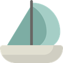 sail, Boat, sailing, transportation, Sailboat, transport, Boats CadetBlue icon