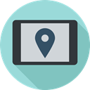electronics, placeholder, position, Map, Multimedia, Orientation, Gps, Geography, location LightBlue icon