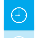 Alt, Mirror, Clock DeepSkyBlue icon