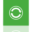 sync, Center, Mirror LimeGreen icon
