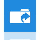 Mirror, Links, Folder DodgerBlue icon