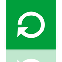 power, Mirror, restart ForestGreen icon