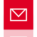 Alt, Mirror, mail Crimson icon