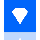 Mirror, Bejeweled DodgerBlue icon
