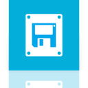 Floppy, drive, Mirror DarkTurquoise icon