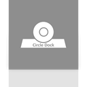 Mirror, Dock, Circle Gray icon
