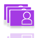 window, card, Mirror, space DarkOrchid icon