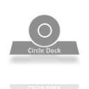 Mirror, Circle, Dock Black icon