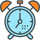 time, Tools And Utensils, alarm clock, Clock, timer, miscellaneous PaleTurquoise icon