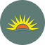 flat, revision, sun, six DimGray icon
