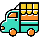 truck, Cargo Truck, Delivery, Automobile, vehicle, Delivery Truck, transport Black icon
