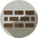 Firewall, Security System, technology, security Silver icon