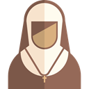 nun, christian, Occupation, job, user, Professions And Jobs, Catholic, Avatar, profession, religious, woman, people DimGray icon