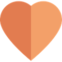 Like, loving, shapes, lover, Peace, Love And Romance, Shapes And Symbols, Heart, interface SandyBrown icon