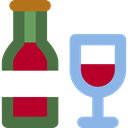 wine, food, Food And Restaurant, Celebration, Alcohol, Alcoholic Drinks, Bottle, party, Wine Bottle SkyBlue icon