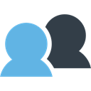 user, Avatar, profile, Social, people, Users CornflowerBlue icon
