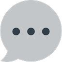 Communications, Multimedia, Chat, Communication, speech bubble, Conversation Silver icon