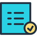 Checklist, paper, check mark, education, checking, list, interface, Checked Turquoise icon