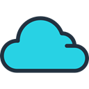 weather, Cloud, Cloudy, meteorology, sky Turquoise icon