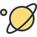 saturn, solar system, education, Astronomy, planet, science Khaki icon