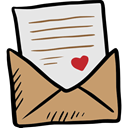 Valentines Day, Email, mail, envelope, Letter, Message Gainsboro icon