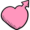 Heart, Gender, male, love, signs, romantic, Valentines Day LightPink icon