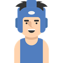 profile, Avatar, Social, boxer, user, Sports And Competition SteelBlue icon