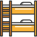 Rest, Hostel, hotel, Bunk Bed, Furniture And Household DarkSlateGray icon