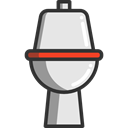 Furniture And Household, restroom, Wc, toilet, bathroom Black icon