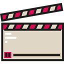 clapper, Clapperboard, entertainment, cinema, movie, technology, Edit Tools LightGray icon