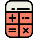 Calculating, calculator, technology, Sings, Technological, maths, education Salmon icon