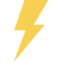 Flash, thunder, weather, electricity, Bolt, electrical, technology, lightning Black icon