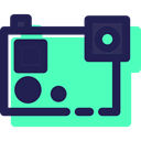electronics, picture, digital, photography, photo camera Turquoise icon