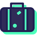Briefcase, Business, Bag, portfolio, suitcase, travel MidnightBlue icon