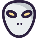 galaxy, Avatar, extraterrestrial, Alien, Ufo, people, space Lavender icon