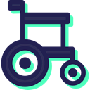 wheelchair, medical, Healthcare And Medical, Disabled, transport, handicap MidnightBlue icon