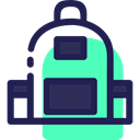 travel, luggage, baggage, Bags, Backpack MidnightBlue icon