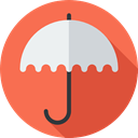 Shipping And Delivery, weather, Protection, Umbrella, Rain, safety Tomato icon