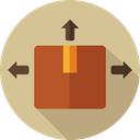 Delivery, Box, cardboard, Shipping And Delivery, package, packaging Tan icon