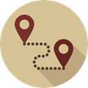map pointer, Map Location, Map Point, Gps, start, Maps And Location, pin, Finish, Route, placeholder, signs, position Tan icon