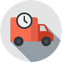 vehicle, Automobile, Delivery Truck, Delivery, Shipping And Delivery, Cargo Truck, transport, truck, transportation Gainsboro icon
