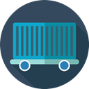 Shipping And Delivery, wagon, cargo, train, Delivery, transport DarkSlateGray icon