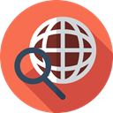 Seo And Web, Find, worldwide, search, internet, Maps And Location Tomato icon